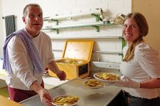 Vegetarisch sieht auch sehr schmackhaft aus