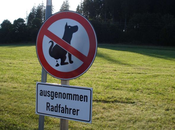 Gilt nicht für Radfahrer???